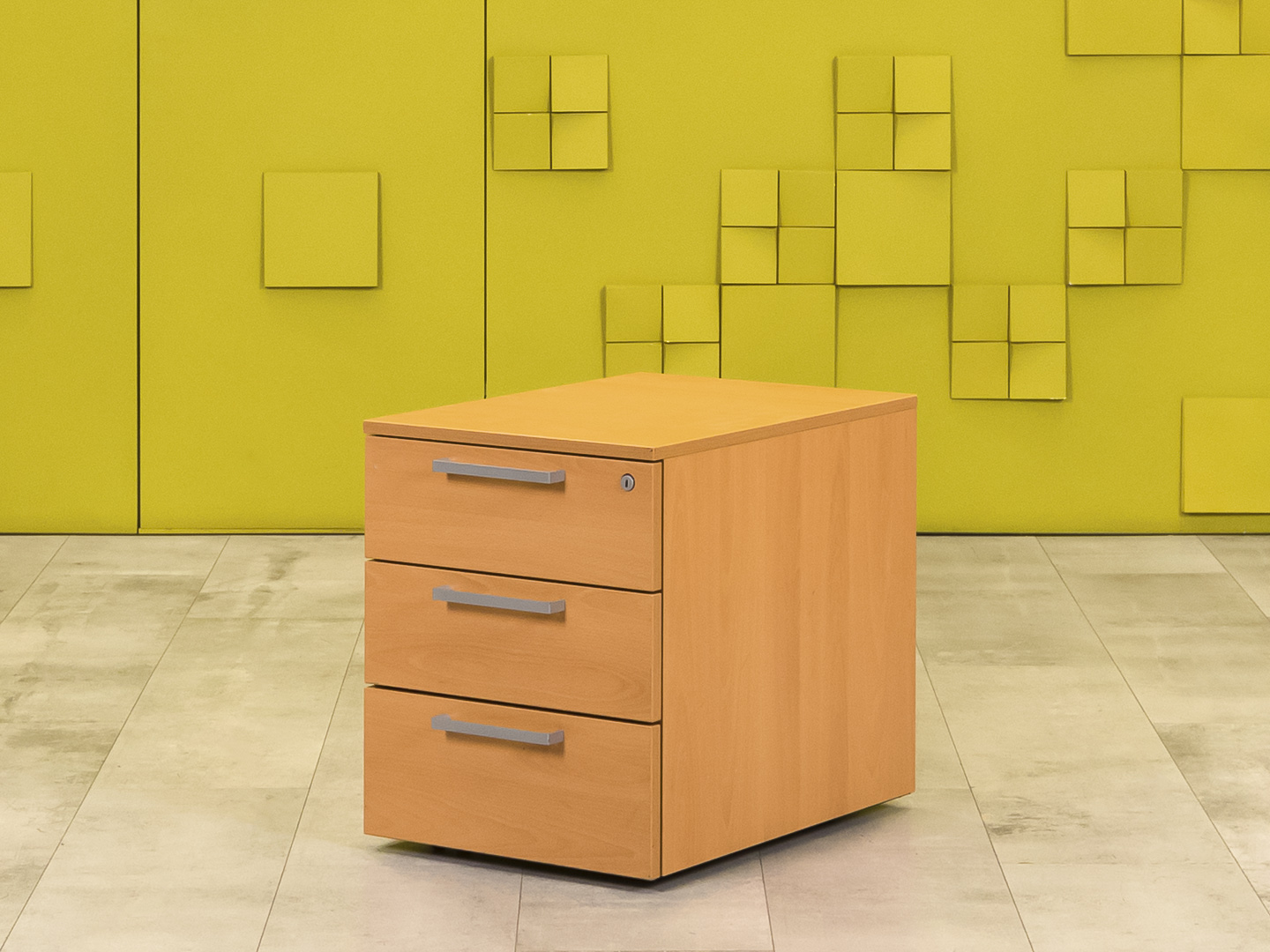 Офисная тумба выкатная Steelcase ЛДСП Ольха Германия  ТВ3ЯЛ-30016