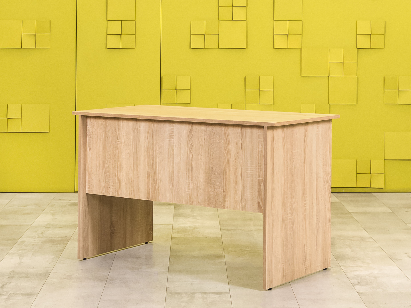 Офисный стол прямой ЛДСП Зебрано  СППЗ4-30036