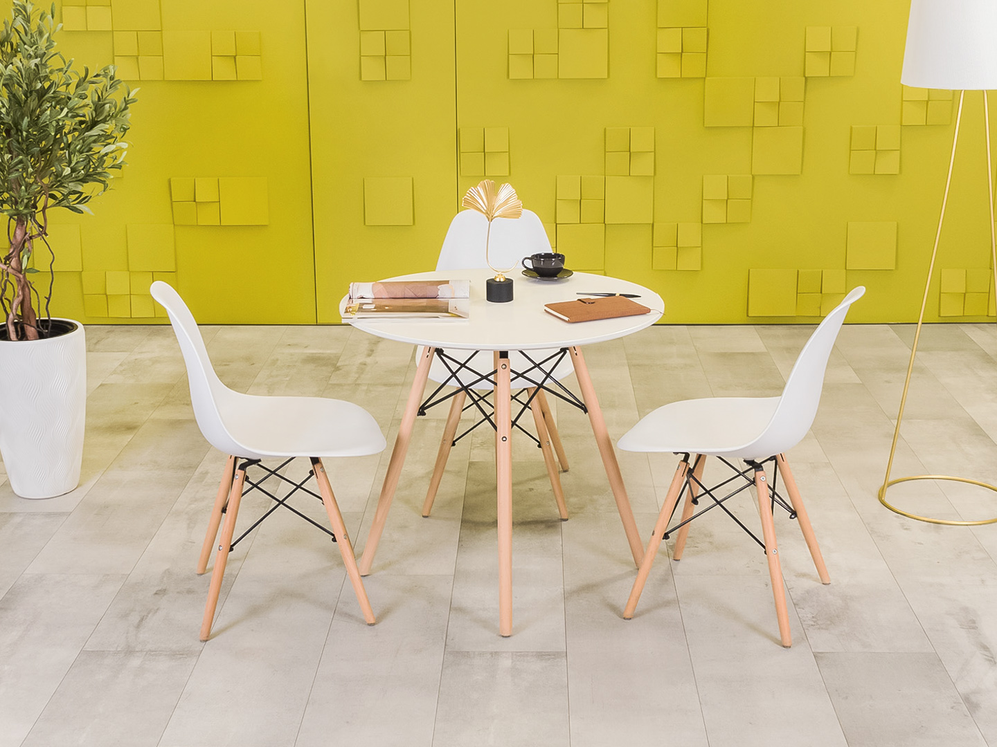 Обеденный стол IKEA ЛДСП Белый Швеция  СГКБ-290324