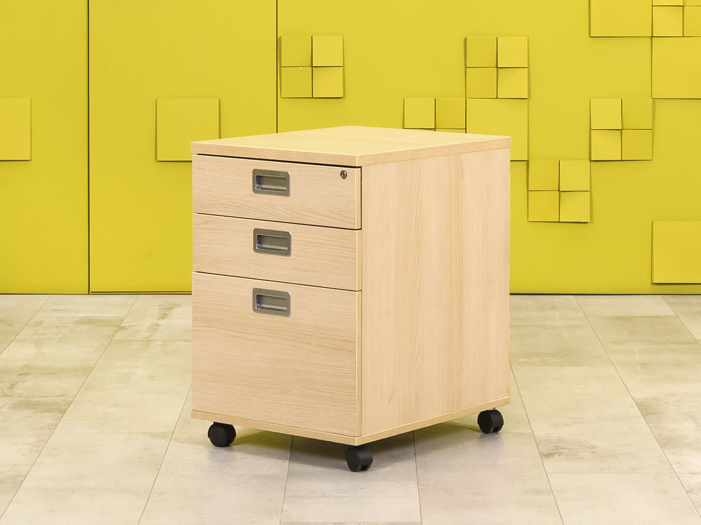 Офисная тумба выкатная ЛДСП Зебрано  ТВ3ЯЗ-26036