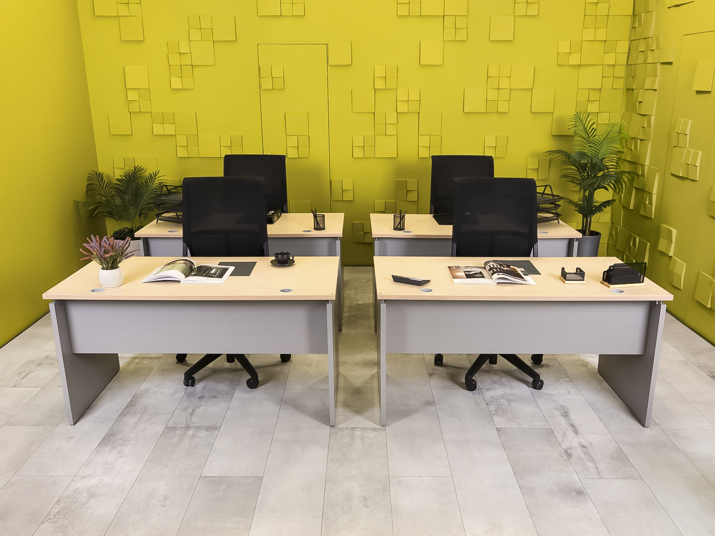 Офисный стол прямой ЛДСП Зебрано  СППЗ-31016