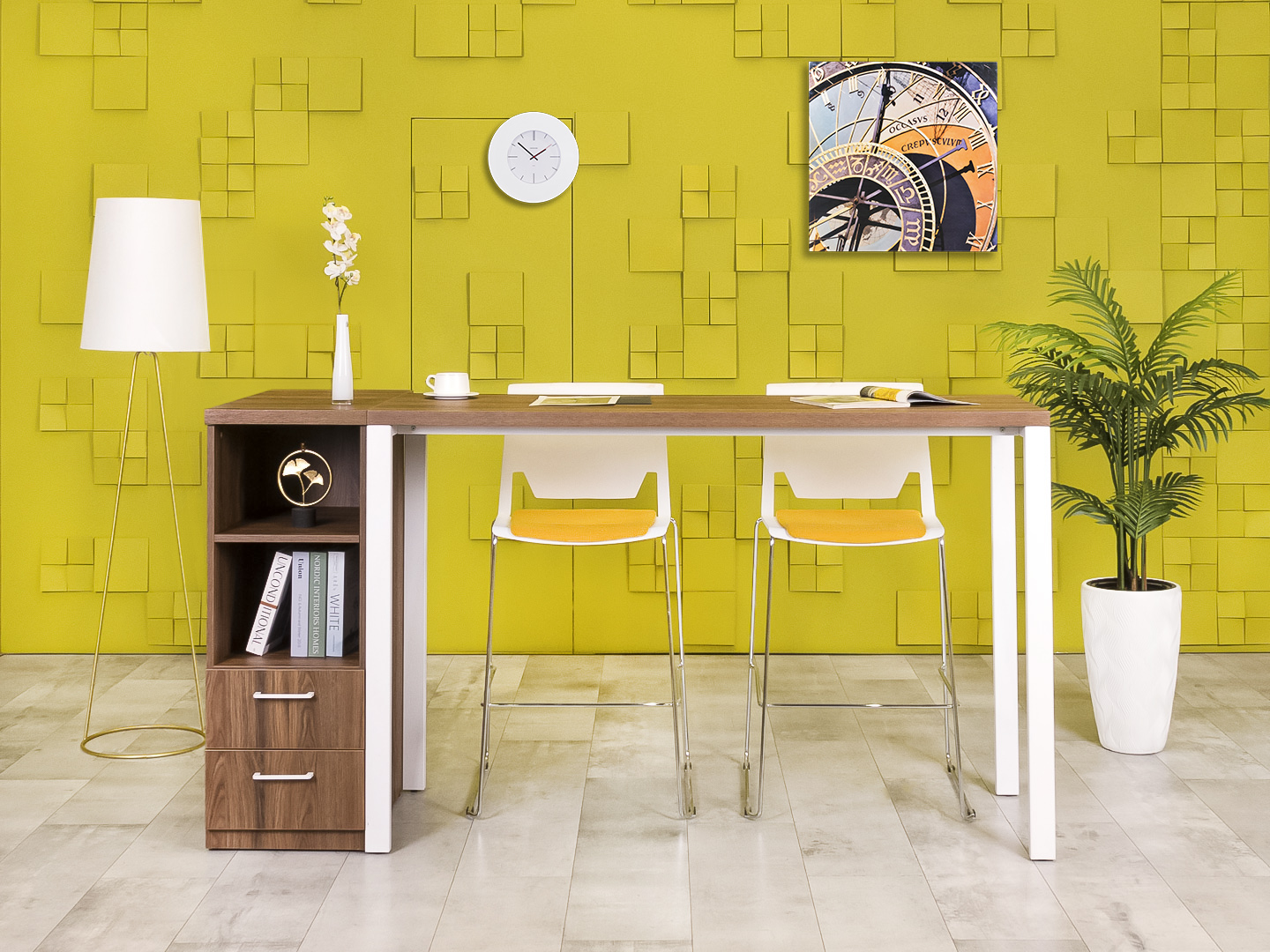 Обеденный стол ЛДСП Орех  СГПХ1-10125