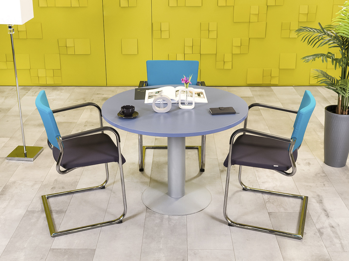 Обеденный стол ДСП Синий Россия  СГКН-22101