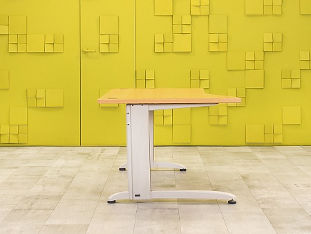 Офисный стол эргономичный Steelcase 1400x900 ЛДСП Бук Германия_СПЭВ2-260923