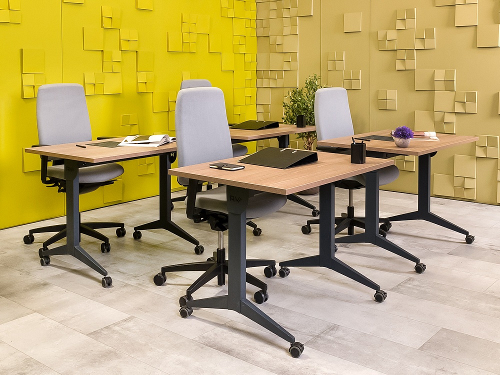 Офисный стол прямой 1000x720 ДСП Зебрано Россия_СППЗ-15072