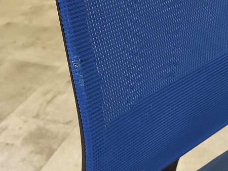 Офисное кресло для персонала на колесах Steelcase Ткань Синий Франция_КПТН-011023