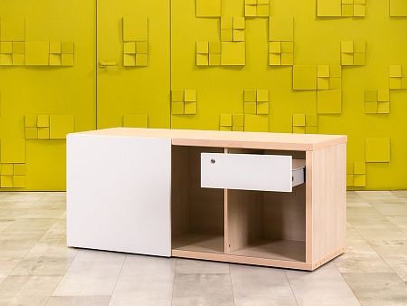 Тумба греденция  1500х570х660 ЛДСП Белый; Клен   Россия_ГРБ-090224