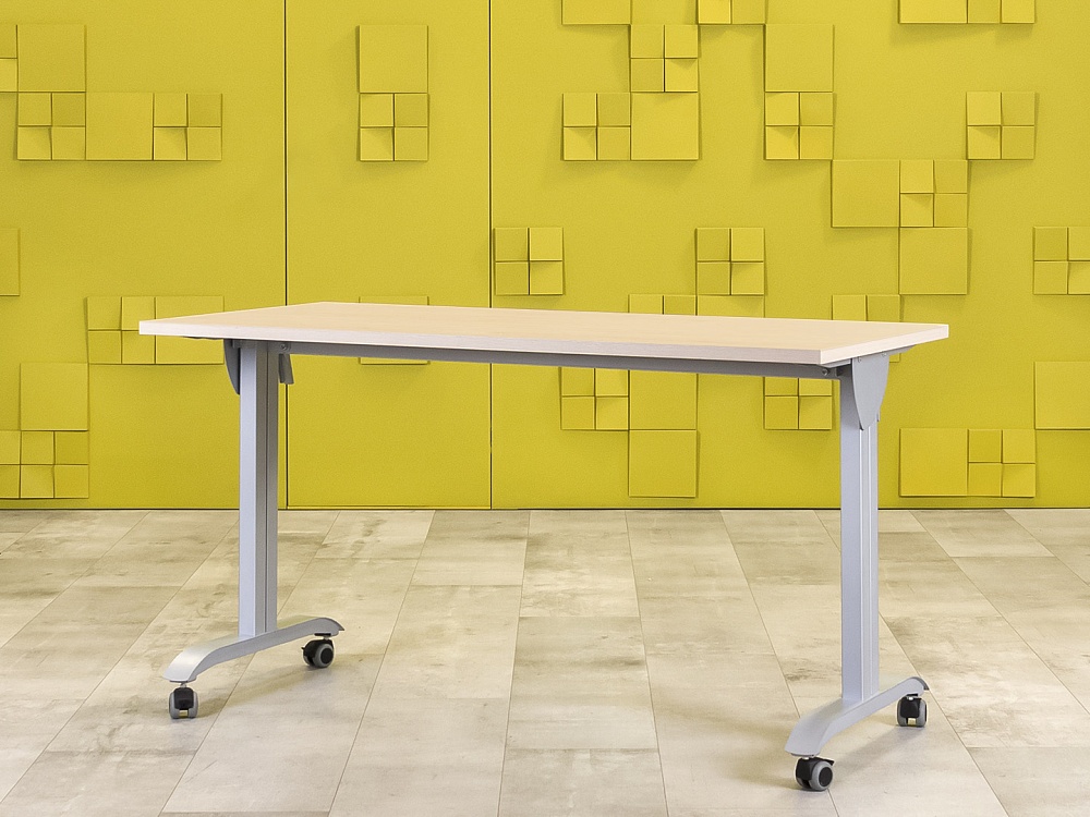 Офисный стол прямой 1400x650 ЛДСП Клен Россия_СППВ-090224