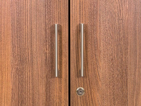 Шкаф для документов офисный 800x410x1790 Закрытый ЛДСП Орех Италия_ШД2ДХ-300923