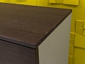 Шкаф для документов офисный Sinetica 1000x440x1050 Закрытый ДСП Венге; Серый Италия_ШД4ДЕ-201022