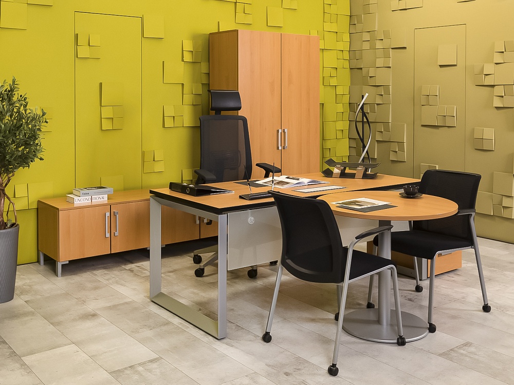 Кабинет руководителя  Steelcase ЛДСП Ольха Франция  КРЛ5-04026