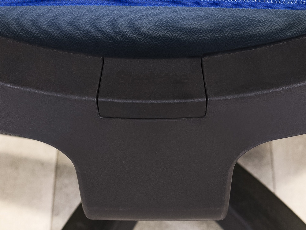 Офисное кресло для персонала на колесах Steelcase Ткань Синий Франция_КПТН-011023