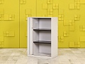 Шкаф для документов офисный  Steelcase ЛДСП Серый Франция  ШД1ДС3-27046