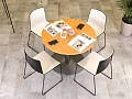 Обеденный стол Steelcase ЛДСП Бук Франция  СГКЛ1-110124