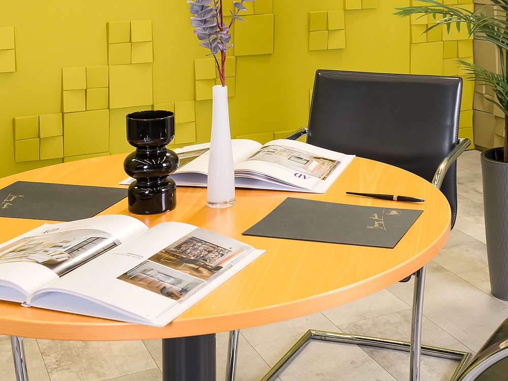 Обеденный стол Steelcase ЛДСП Бук Германия  СГКЛ2-110124