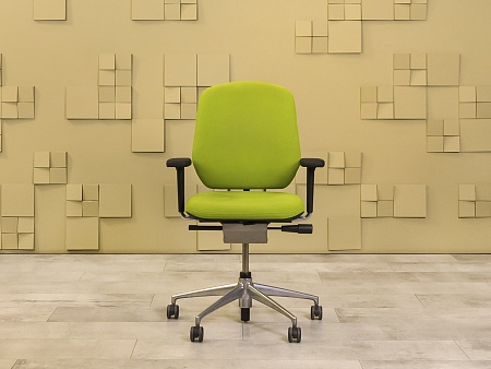 Офисное кресло для персонала на колесах Vitra Ткань Зелёный Швейцария_КПТЗ-301023