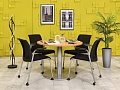 Офисный стол для переговоров Steelcase ЛДСП Ольха Германия  СГОЛ2-04026