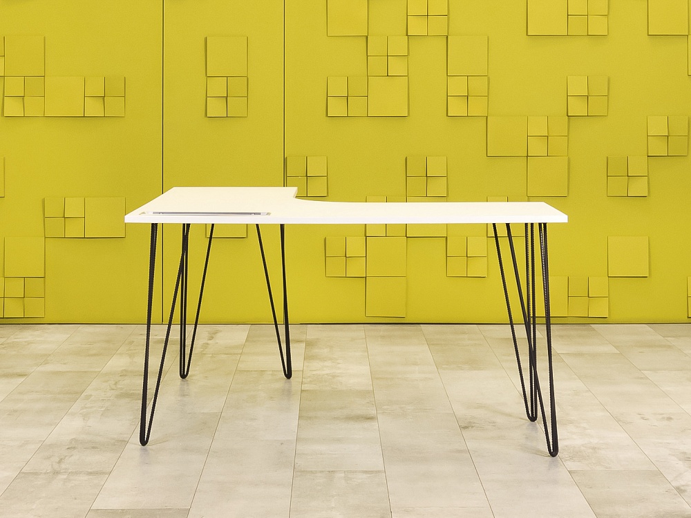 Офисный стол угловой  ЛДСП Белый   СПУБ-24025