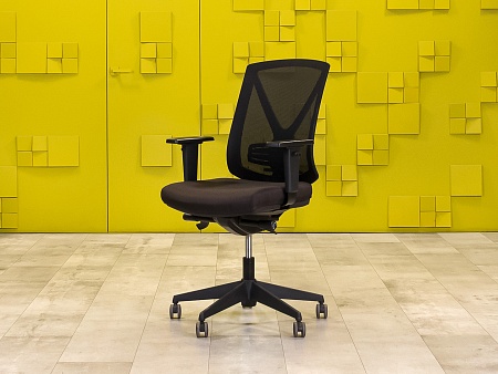 Офисное кресло для персонала на колесах MIRO-3 Ткань Серый; Чёрный Китай_КПТС3-07092