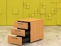Офисная тумба выкатная Steelcase ЛДСП Ольха Германия  ТВ3ЯЛ-30016