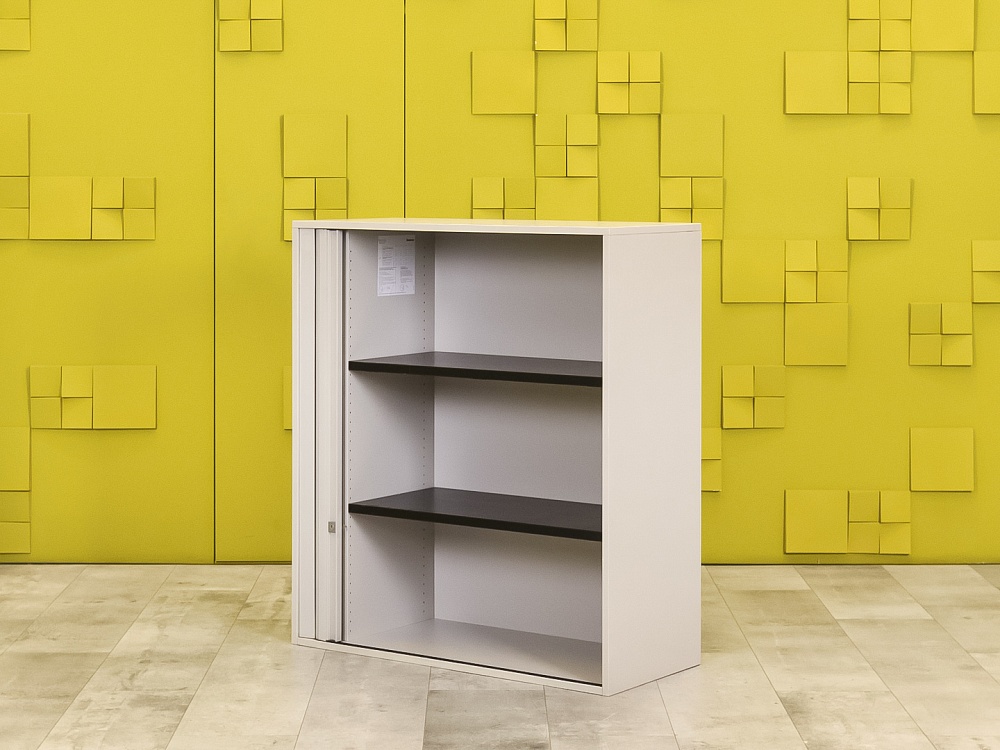 Шкаф для документов офисный  Steelcase ЛДСП Серый Франция  ШД1ДС-27046