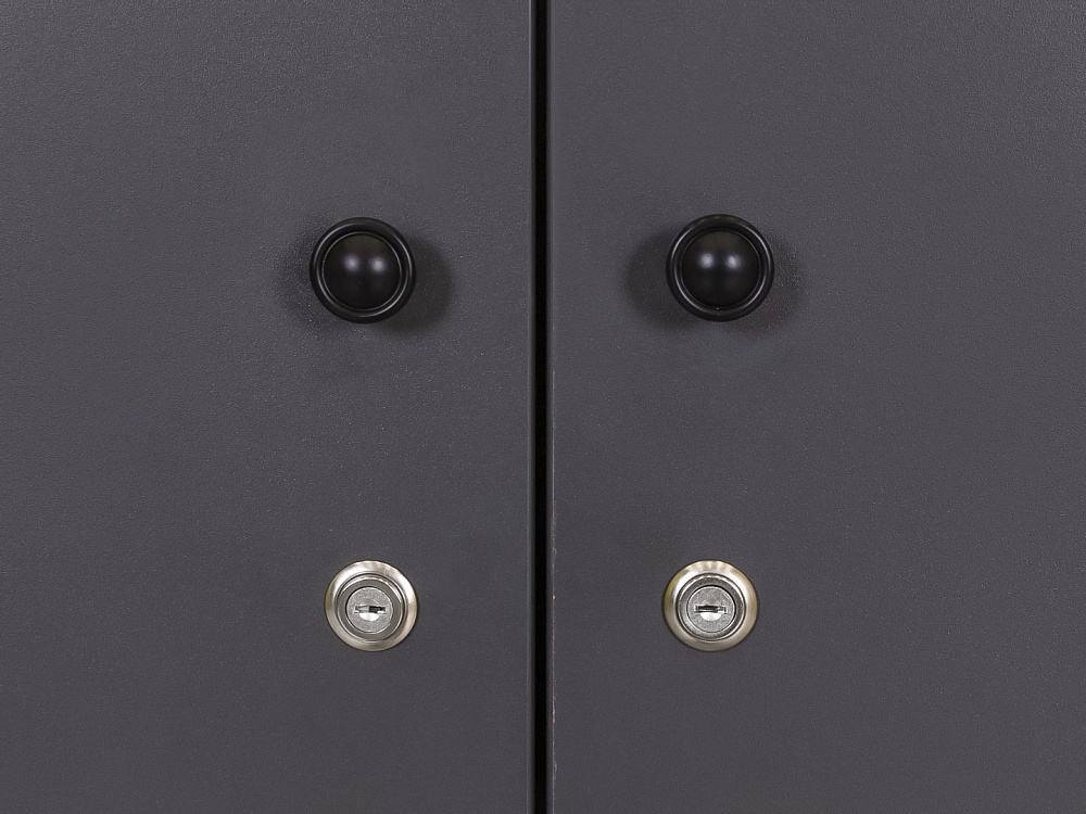 Шкаф для документов офисный ЛДСП Серый Россия  ШД2ДС-18075