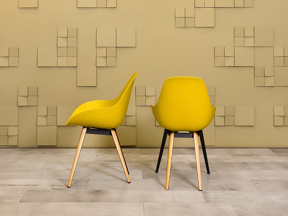 Офисный стул  Kubikoff Пластик Жёлтый Италия  УНПЗ-04026