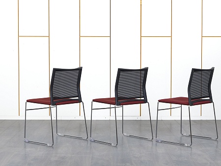 Конференц кресло для переговорной  Красный Ткань Profim Ariz  (КГТК-28050)