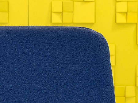 Офисное кресло для персонала на колесах Steelcase Ткань Синий Франция_КПТН-250124