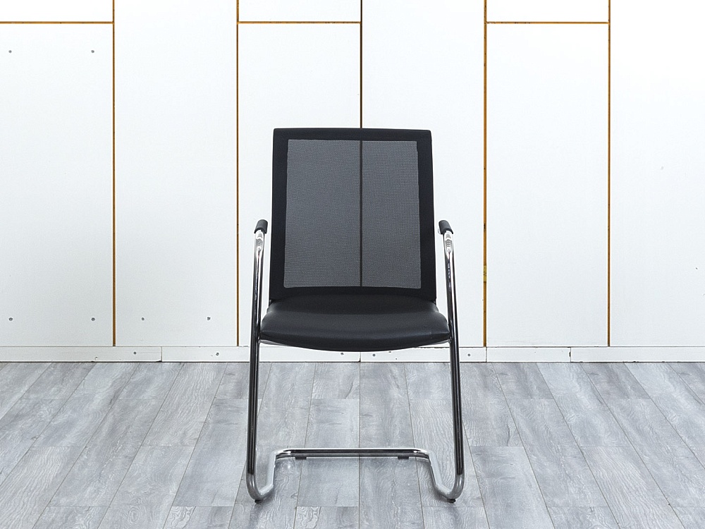 Конференц кресло для переговорной  Черный Сетка Profoffice Skin  (УДСЧ-01044)