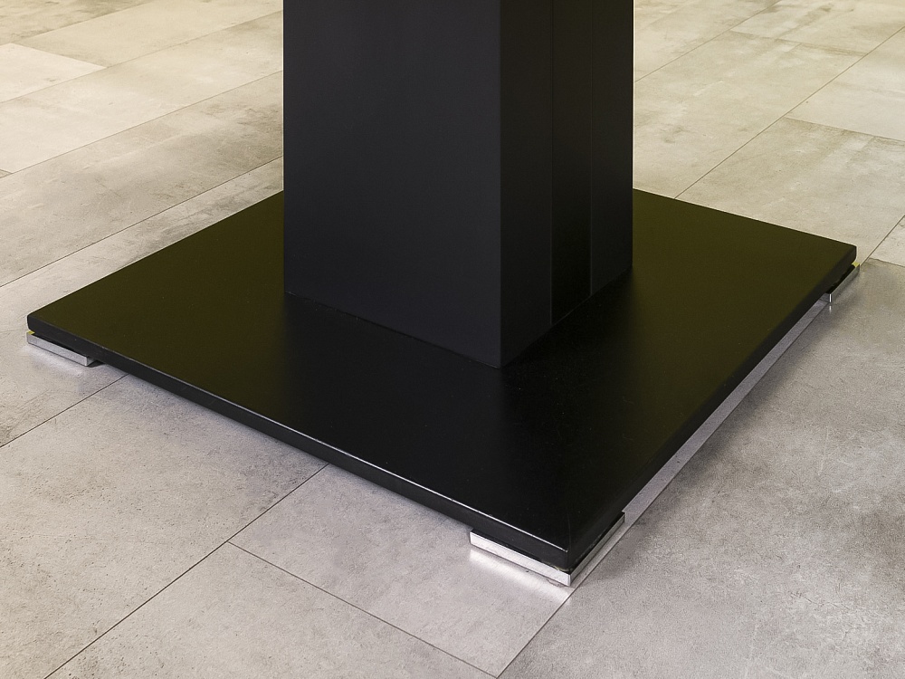 Офисный стол для переговоров Ego 2200x1200x750 Шпон Зебрано Италия_СГПЗ-271123