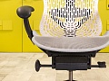 Офисное кресло руководителя на колесах Mirra 2 Herman Miller Сетка Серый США_КРТС-150924