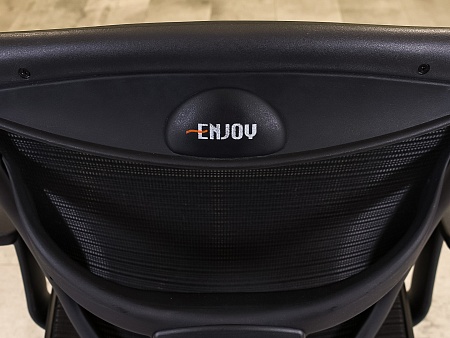 Офисное кресло для персонала на колесах Basic Enjoy Сетка Чёрный Тайвань_КПТЧ-260423