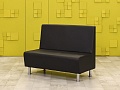 Офисный диван Кожзам Чёрный Россия  ДНКЧ-01076