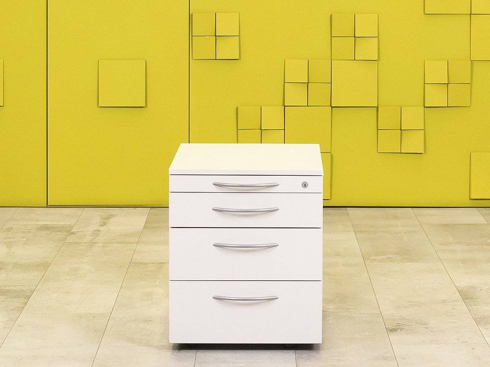 Офисная тумба выкатная  Steelcase ЛДСП Белый Германия  ТВ4ЯБ1-12026