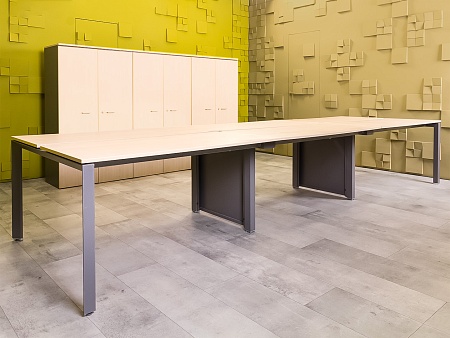 Комплект офисной мебели на 6 человек LAS ДСП Клен Италия_ГКВ-09091