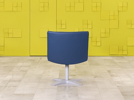 Комплект из 2-х мягких кресел 1x1 Кожа Синий Импорт_КНКНК-290124