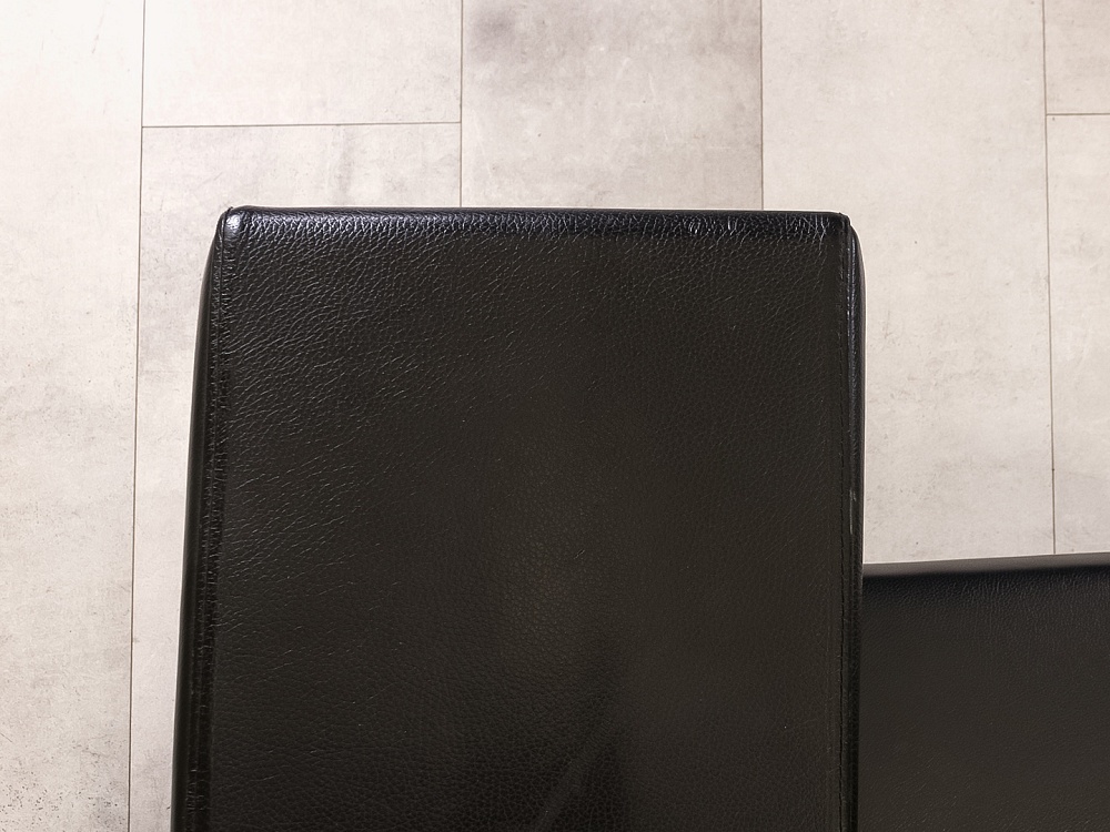 Офисный диван Coffice Linear BENE 1750x780 Кожа Чёрный Австрия_ДНКЧ-071024