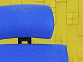 Офисное кресло руководителя на колесах ORGSPACE Ткань Синий Импорт_КРТН-201123