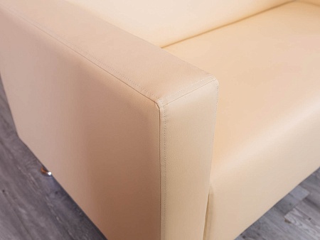 Офисный диван ДМебель Кожзам Бежевый   (ДНКБ2-25094(нов))