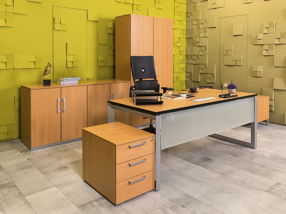 Кабинет руководителя  Steelcase ЛДСП Ольха Франция  КРЛ2-04026