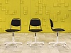 Офисное кресло для персонала на колесах IKEA Ткань Чёрный Швеция  КПТЧ-22076