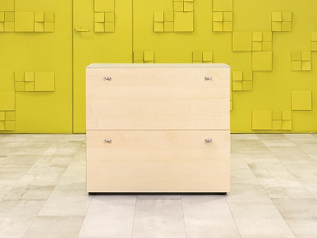 Офисная тумба для оргтехники 920x480x830 ЛДСП Клен Выдвижные ящики Россия_ТО2ЯВ-130923