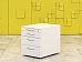 Офисная тумба выкатная  Steelcase ЛДСП Белый Германия  ТВ4ЯБ1-12026