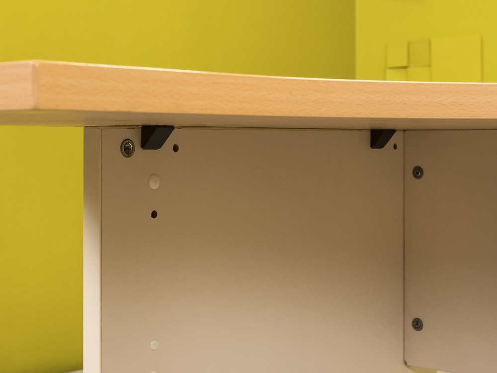 Офисный стол угловой   ЛДСП Бук Россия  СПУВ-15046