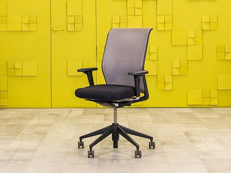 Офисное кресло для персонала на колесах Vitra Ткань Чёрный; Серый Швейцария_КПТЧ-060823