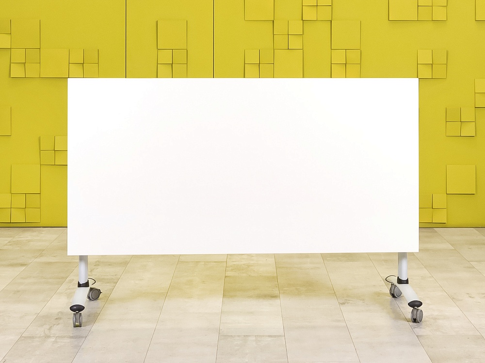 Офисный стол прямой ЛДСП Белый Импорт  СППБ-01125