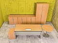 Кабинет руководителя  Steelcase ЛДСП Ольха Франция  КРЛ-04026