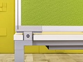 Комплект офисной мебели стол с тумбой  Steelcase ЛДСП Белый Франция  СППБТ-04026