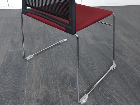 Конференц кресло для переговорной  Красный Ткань Profim Ariz  (КГТК-28050)